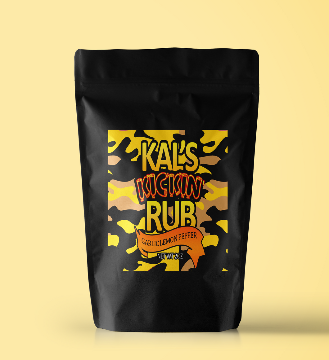 Limited Edition Kal's Kickin' Rub: Garlic Lemon Pepper 2oz